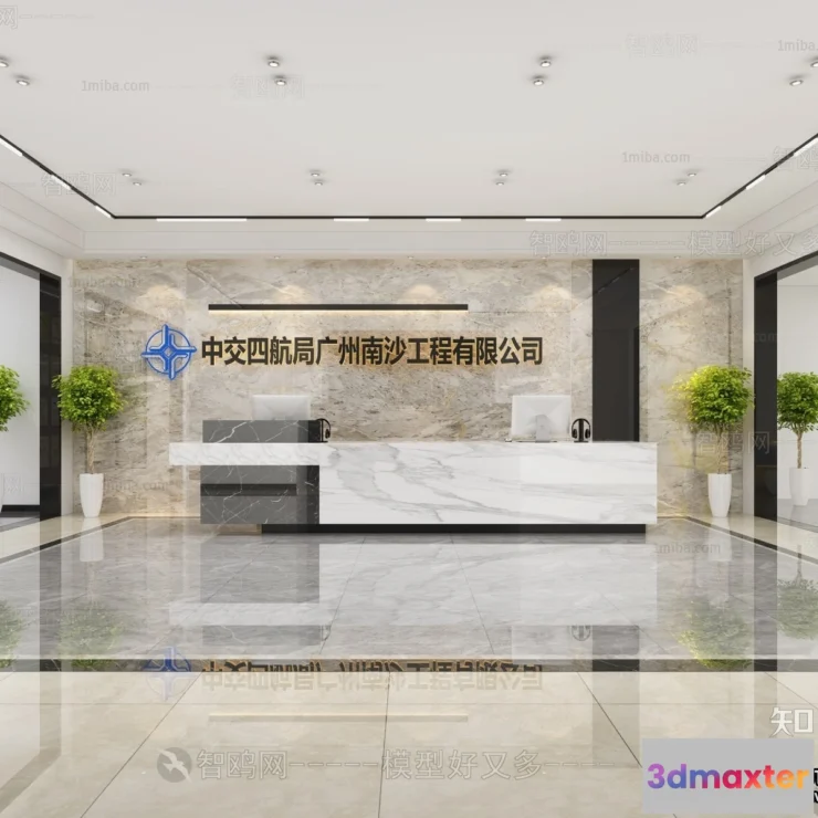 1384917 - Hotel - Reception - 3D Interior Scene - 3D Models - 323 3D Max