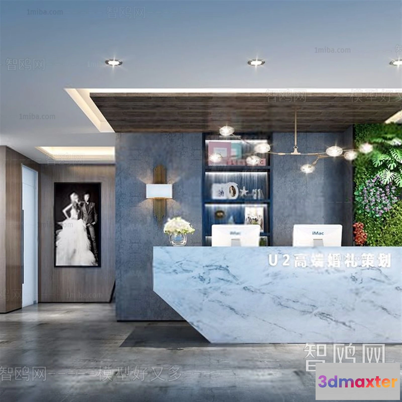 1385333 - Hotel - Reception - 3D Interior Scene - 3D Models - 329 3D Max