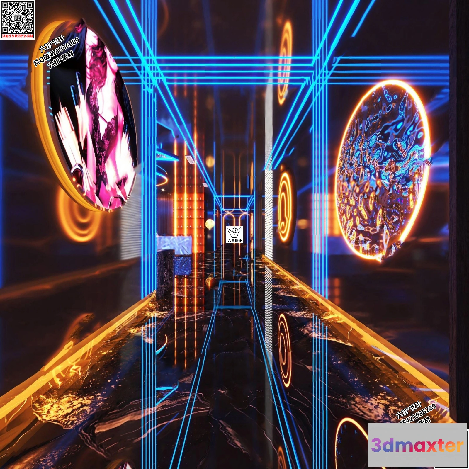 1385392 - Karaoke - Bar - KTV 3D Interior Scenes - 045 3D Max