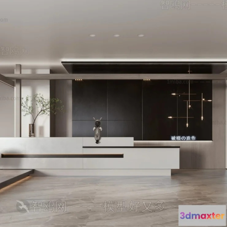 1385397 - Hotel - Reception - 3D Interior Scene - 3D Models - 330 3D Max