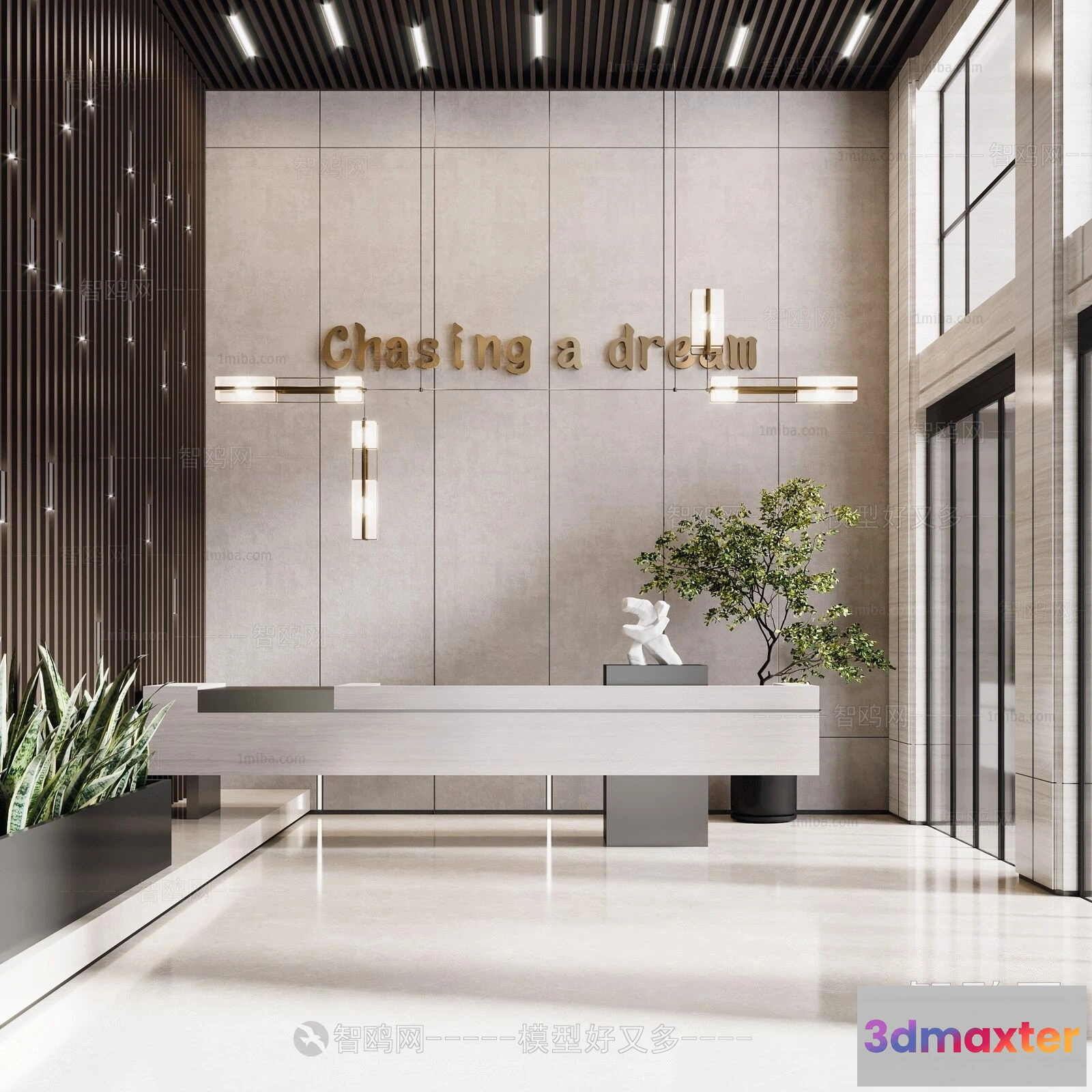 1385571 - Hotel - Reception - 3D Interior Scene - 3D Models - 333 3D Max
