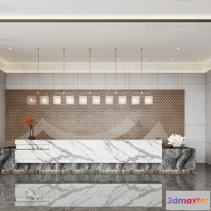 1385628 - Hotel - Reception - 3D Interior Scene - 3D Models - 334 3D Max