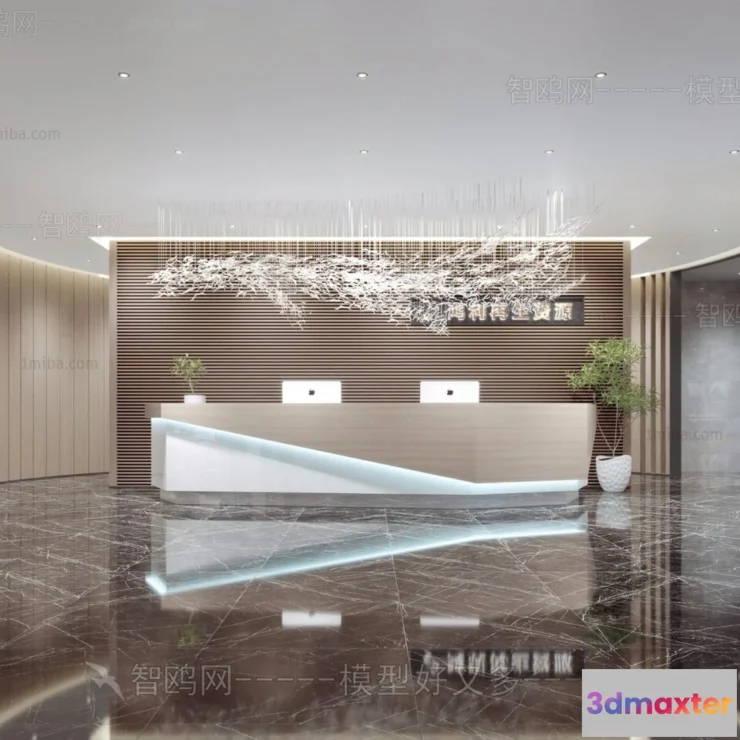 1385690 - Hotel - Reception - 3D Interior Scene - 3D Models - 335 3D Max