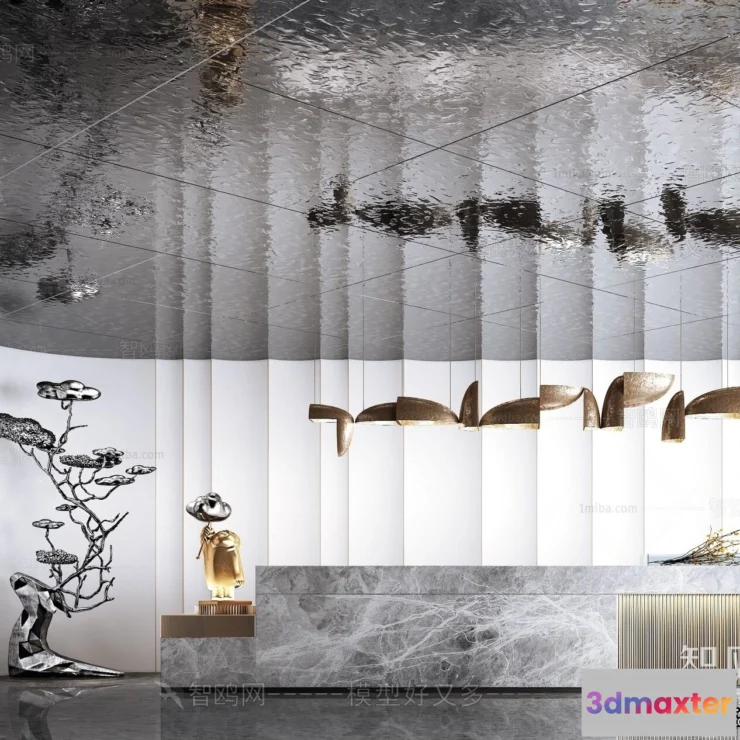 1386014 - Hotel - Reception - 3D Interior Scene - 3D Models - 340 3D Max