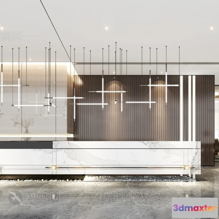 1386138 - Hotel - Reception - 3D Interior Scene - 3D Models - 342 3D Max