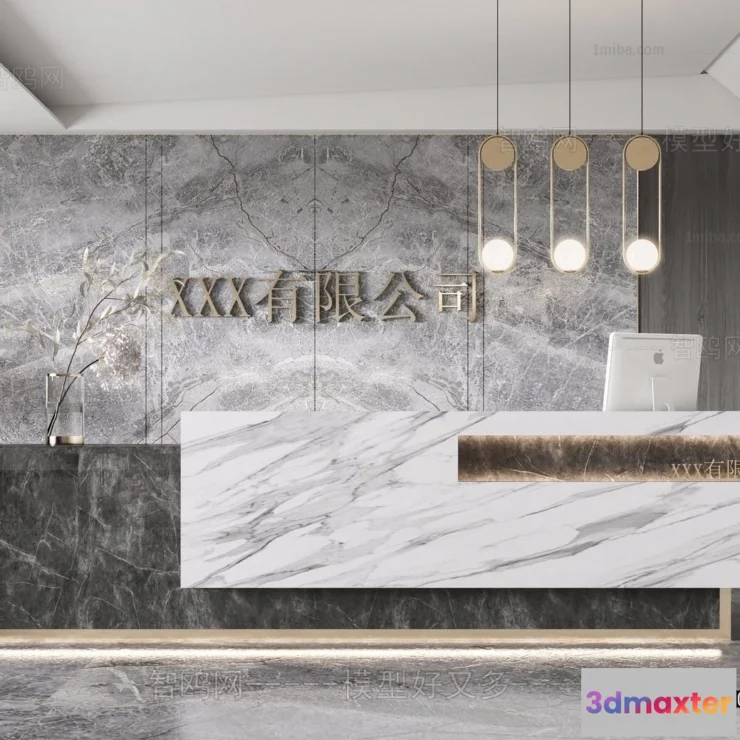 1386203 - Hotel - Reception - 3D Interior Scene - 3D Models - 343 3D Max