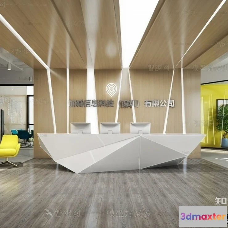 1386335 - Hotel - Reception - 3D Interior Scene - 3D Models - 345 3D Max