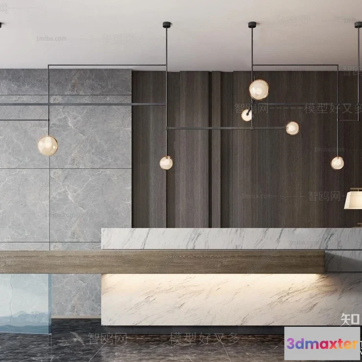 1386533 - Hotel - Reception - 3D Interior Scene - 3D Models - 348 3D Max