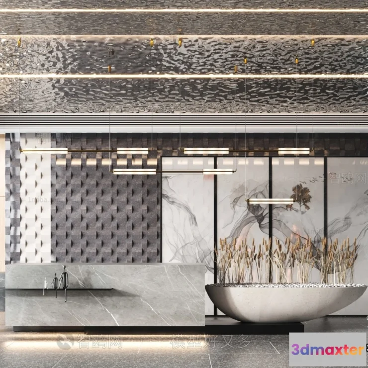 1386607 - Hotel - Reception - 3D Interior Scene - 3D Models - 349 3D Max