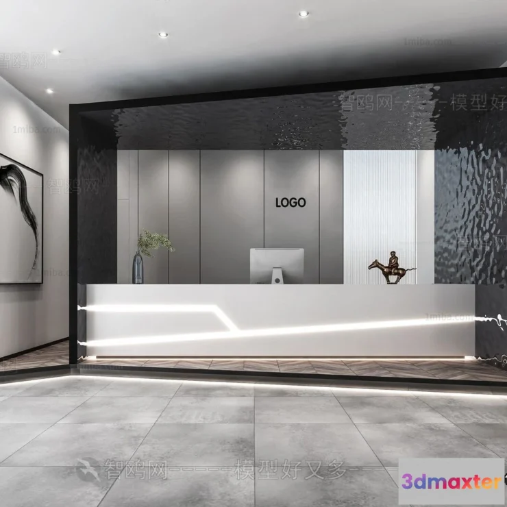 1386679 - Hotel - Reception - 3D Interior Scene - 3D Models - 350 3D Max