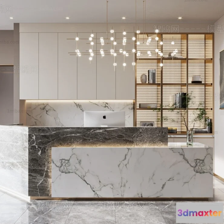 1387351 - Hotel - Reception - 3D Interior Scene - 3D Models - 360 3D Max