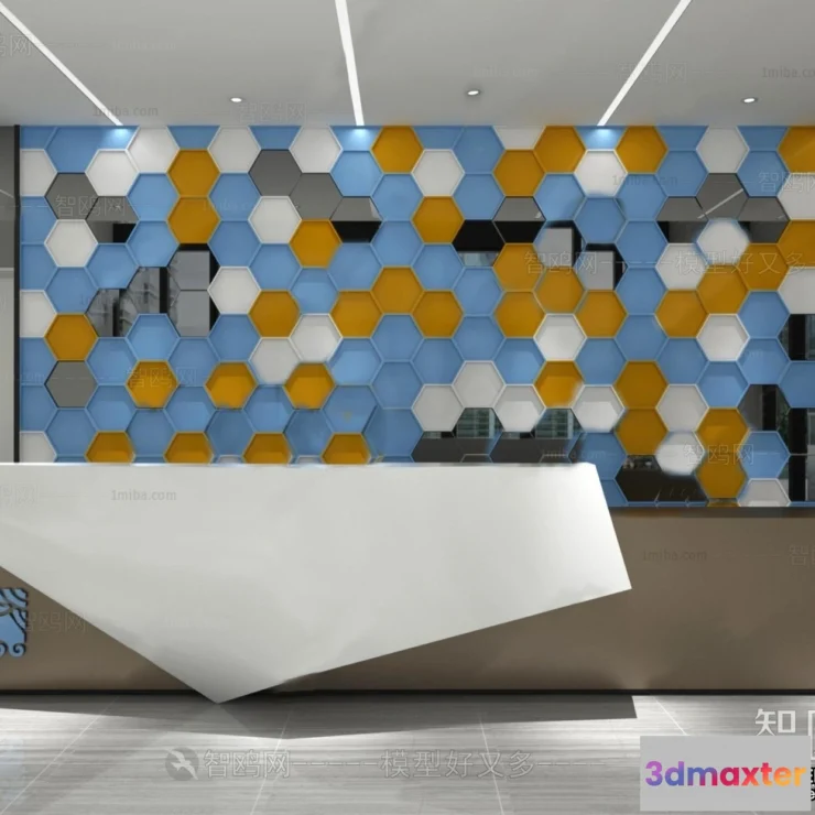 1387667 - Hotel - Reception - 3D Interior Scene - 3D Models - 365 3D Max