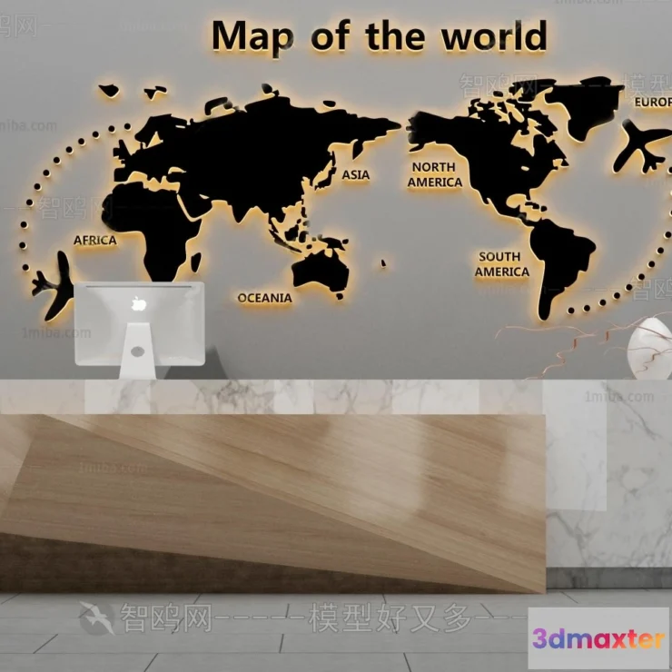 1387732 - Hotel - Reception - 3D Interior Scene - 3D Models - 366 3D Max