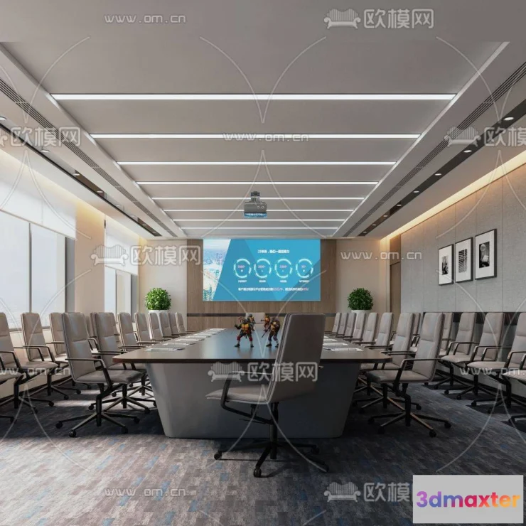 1387797 - Meeting Room 3D Scene - Interior Design - 018 3D Max