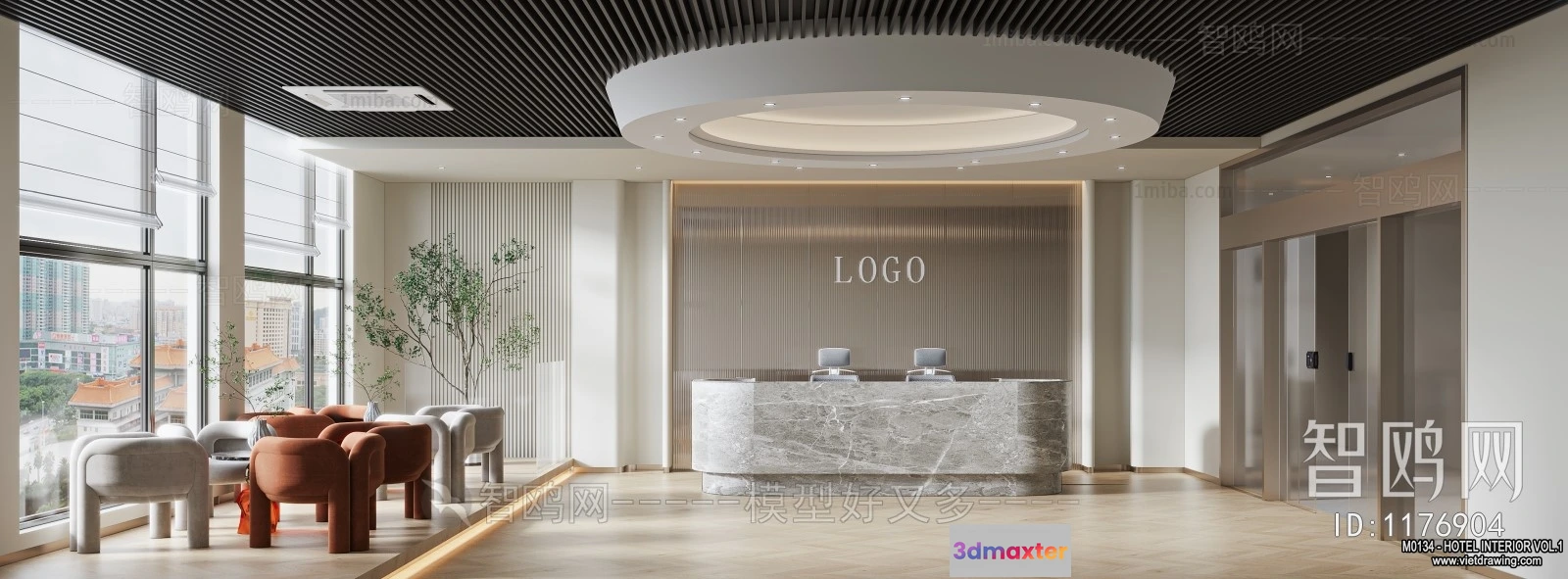 1388069 - Hotel - Reception - 3D Interior Scene - 3D Models - 371 3D Max
