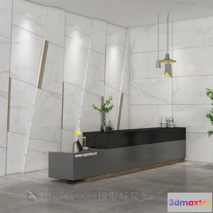 1388132 - Hotel - Reception - 3D Interior Scene - 3D Models - 372 3D Max