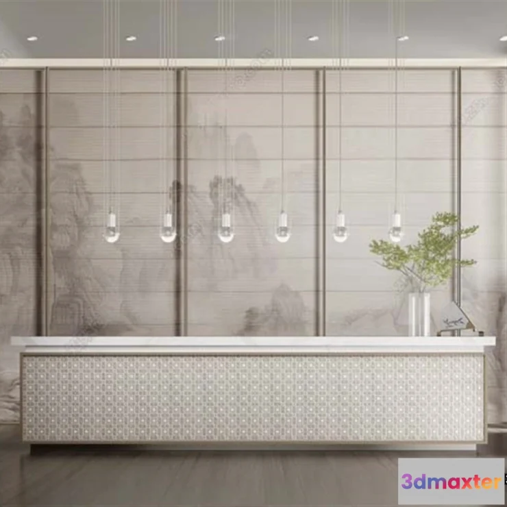 1388266 - Hotel - Reception - 3D Interior Scene - 3D Models - 374 3D Max