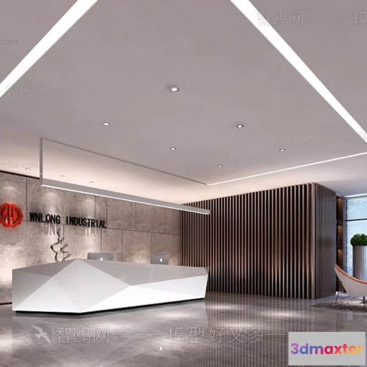 1388330 - Hotel - Reception - 3D Interior Scene - 3D Models - 375 3D Max