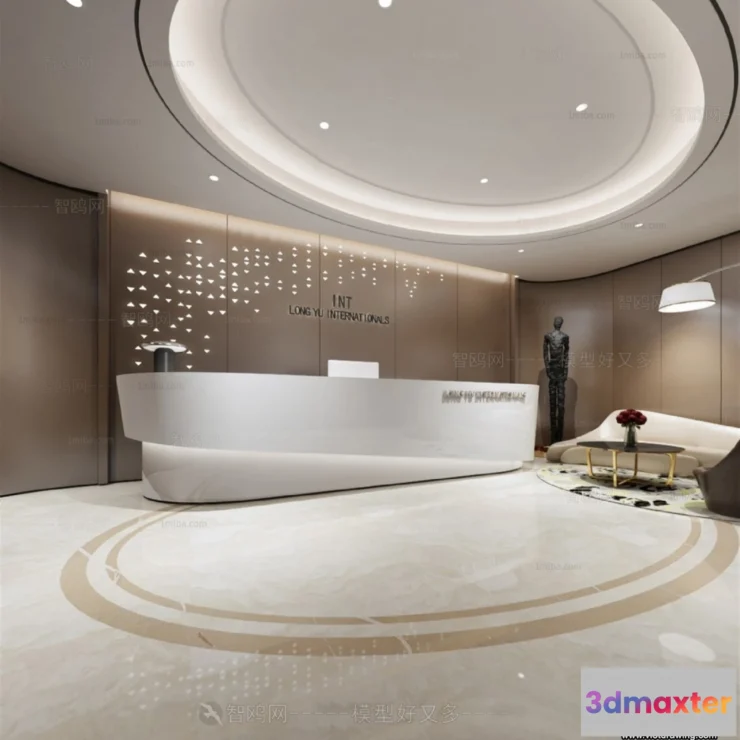 1388395 - Hotel - Reception - 3D Interior Scene - 3D Models - 376 3D Max