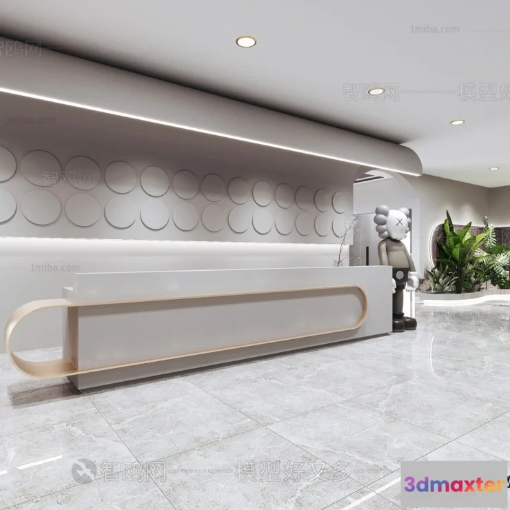 1388527 - Hotel - Reception - 3D Interior Scene - 3D Models - 378 3D Max