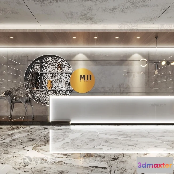 1388893 - Hotel - Reception - 3D Interior Scene - 3D Models - 383 3D Max