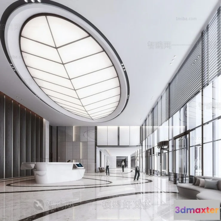 1389359 - Hotel - Reception - 3D Interior Scene - 3D Models - 390 3D Max