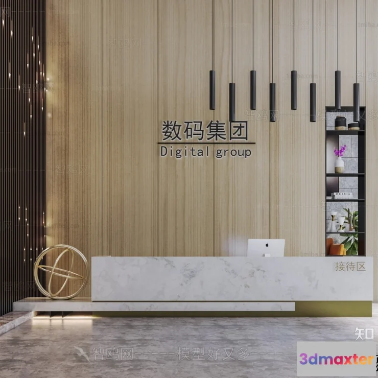 1389553 - Hotel - Reception - 3D Interior Scene - 3D Models - 393 3D Max