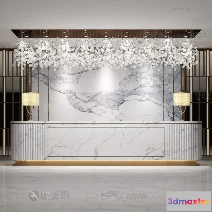 1389621 - Hotel - Reception - 3D Interior Scene - 3D Models - 394 3D Max