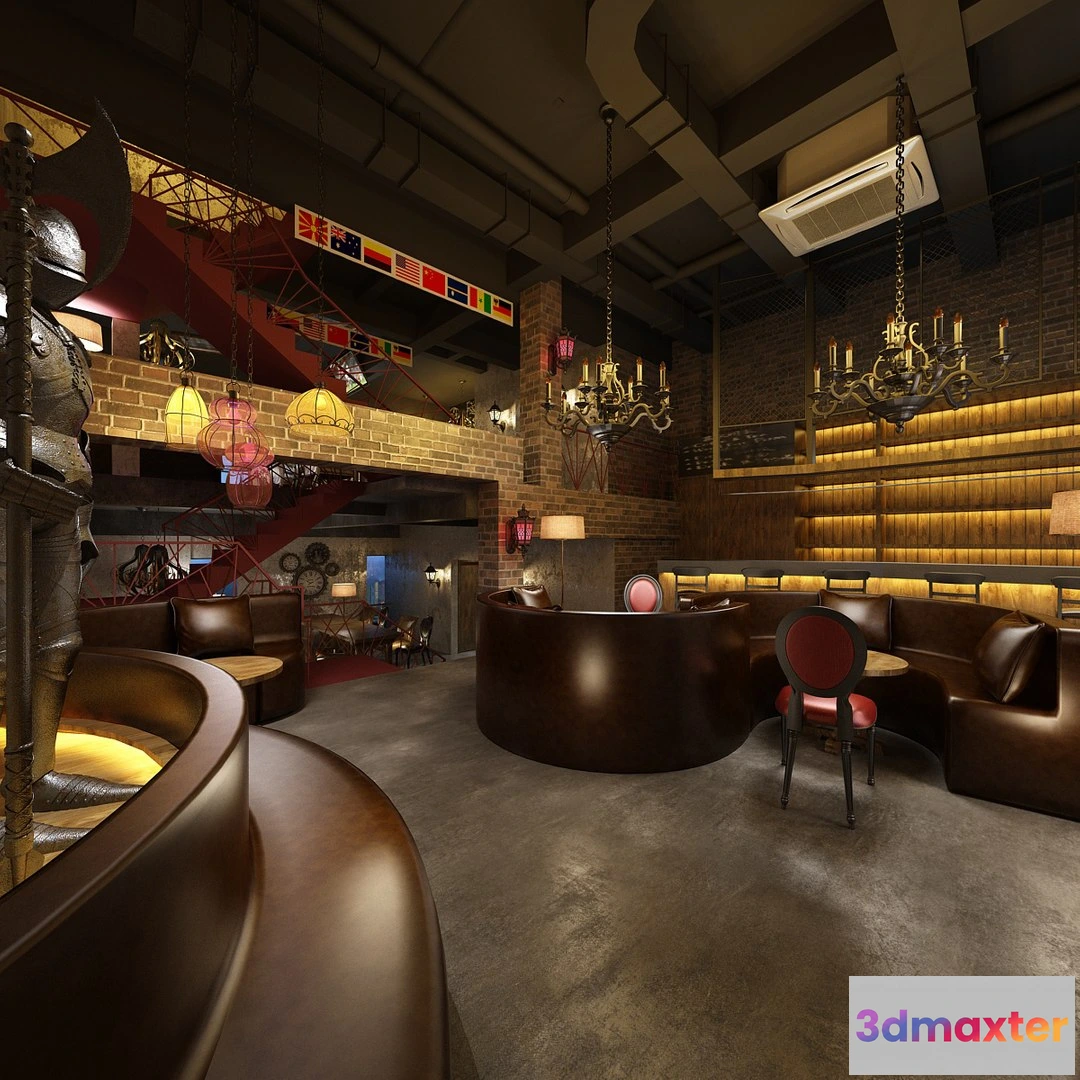 1389813 - Karaoke - Bar - KTV 3D Interior Scenes - 112 3D Max