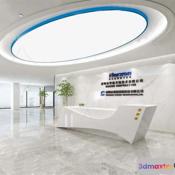 1389885 - Hotel - Reception - 3D Interior Scene - 3D Models - 398 3D Max