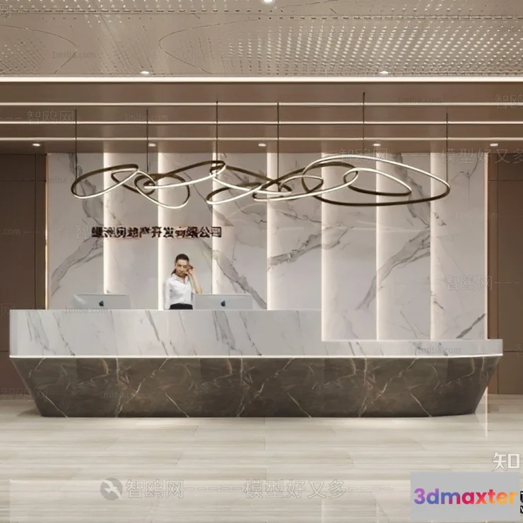 1390214 - Hotel - Reception - 3D Interior Scene - 3D Models - 403 3D Max