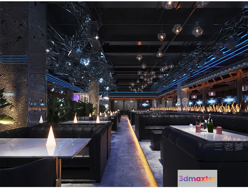 1390495 - Karaoke - Bar - KTV 3D Interior Scenes - 122 3D Max