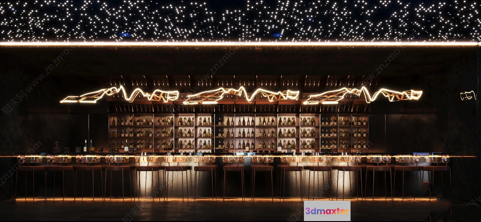 1390608 - Karaoke - Bar - KTV 3D Interior Scenes - 124 3D Max