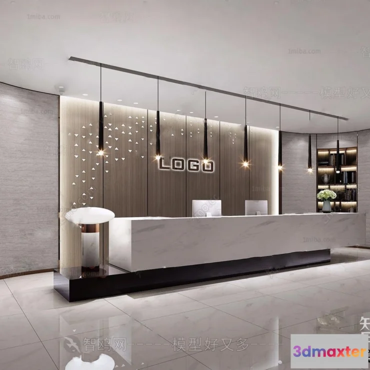 1390634 - Hotel - Reception - 3D Interior Scene - 3D Models - 409 3D Max