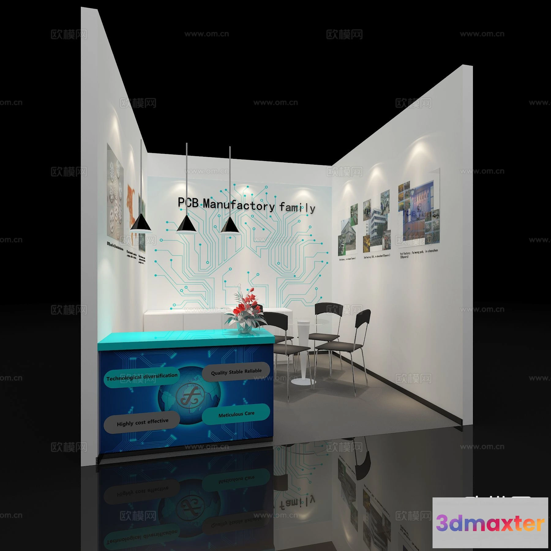1515632 - Exhibition Room - 3D Model For Interior Design - 986 3D Max