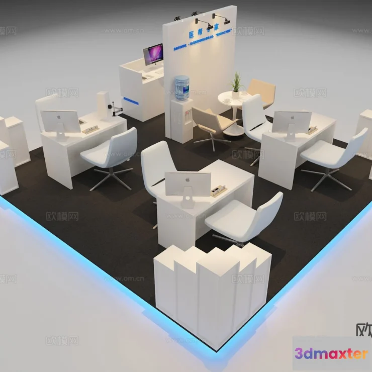 1515636 - Exhibition Room - 3D Model For Interior Design - 988 3D Max
