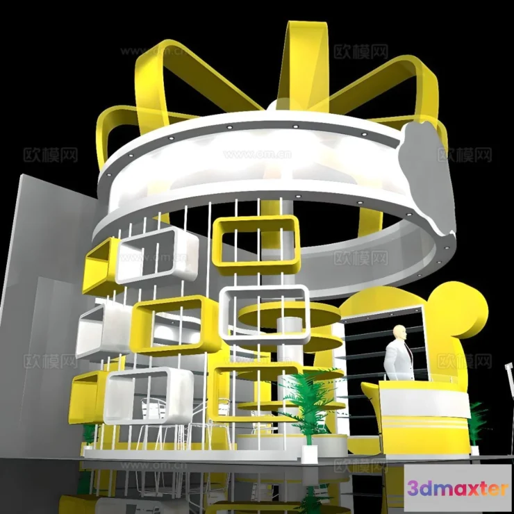 1515644 - Exhibition Room - 3D Model For Interior Design - 992 3D Max