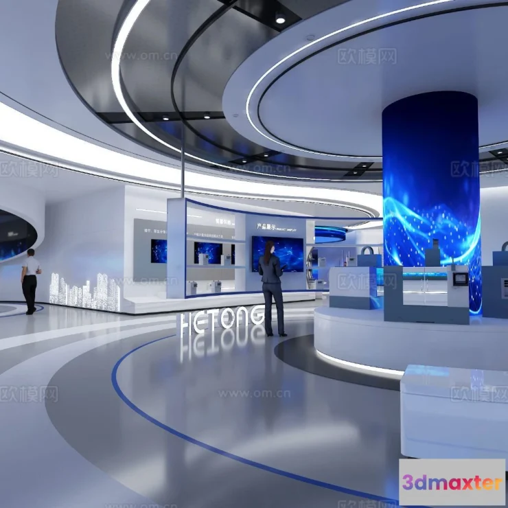 1515724 - Exhibition Room - 3D Model For Interior Design - 1032 3D Max