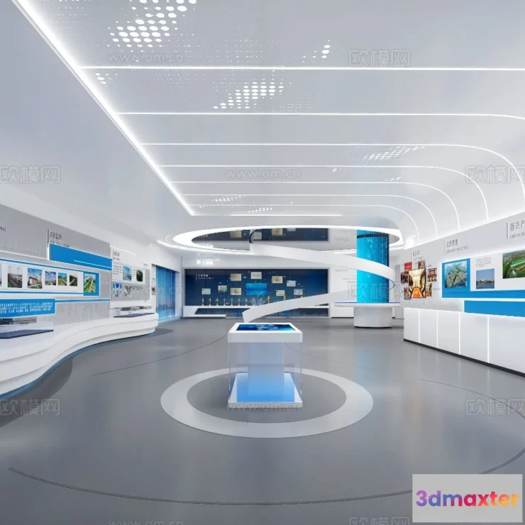 1515726 - Exhibition Room - 3D Model For Interior Design - 1033 3D Max