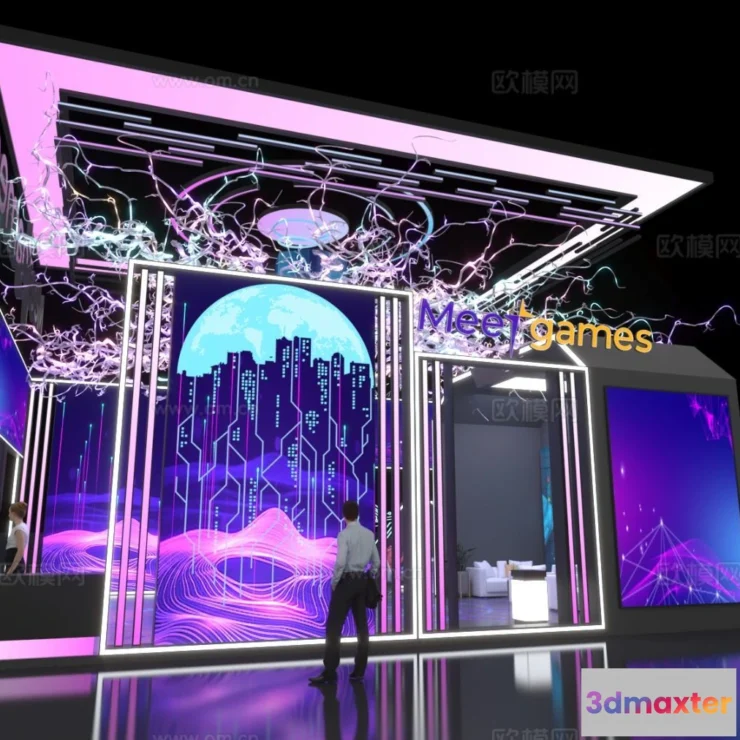 1515770 - Exhibition Room - 3D Model For Interior Design - 1055 3D Max