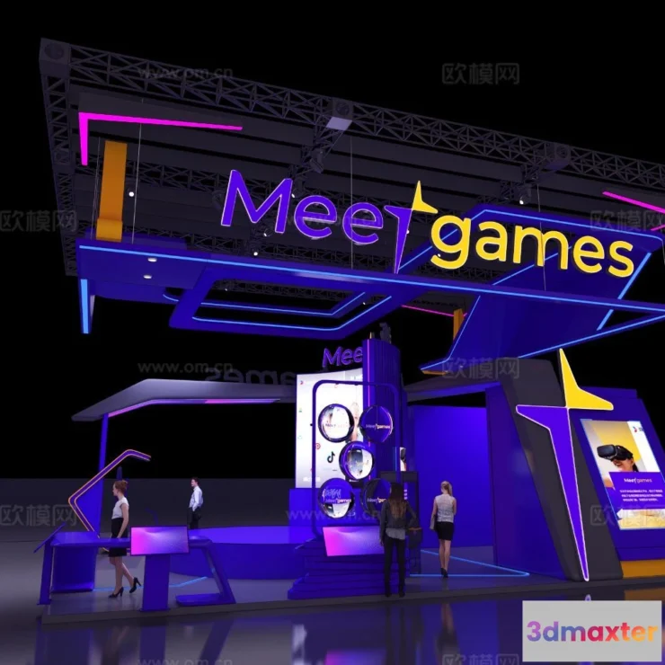 1515782 - Exhibition Room - 3D Model For Interior Design - 1061 3D Max