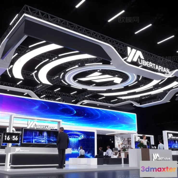 1515788 - Exhibition Room - 3D Model For Interior Design - 1064 3D Max