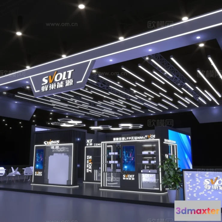 1515796 - Exhibition Room - 3D Model For Interior Design - 1068 3D Max