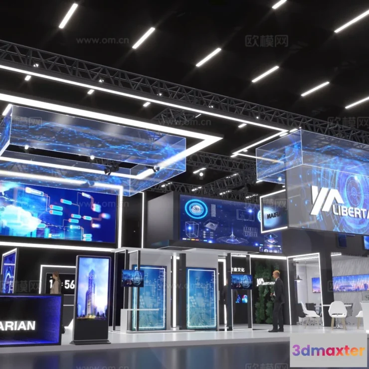 1515798 - Exhibition Room - 3D Model For Interior Design - 1069 3D Max