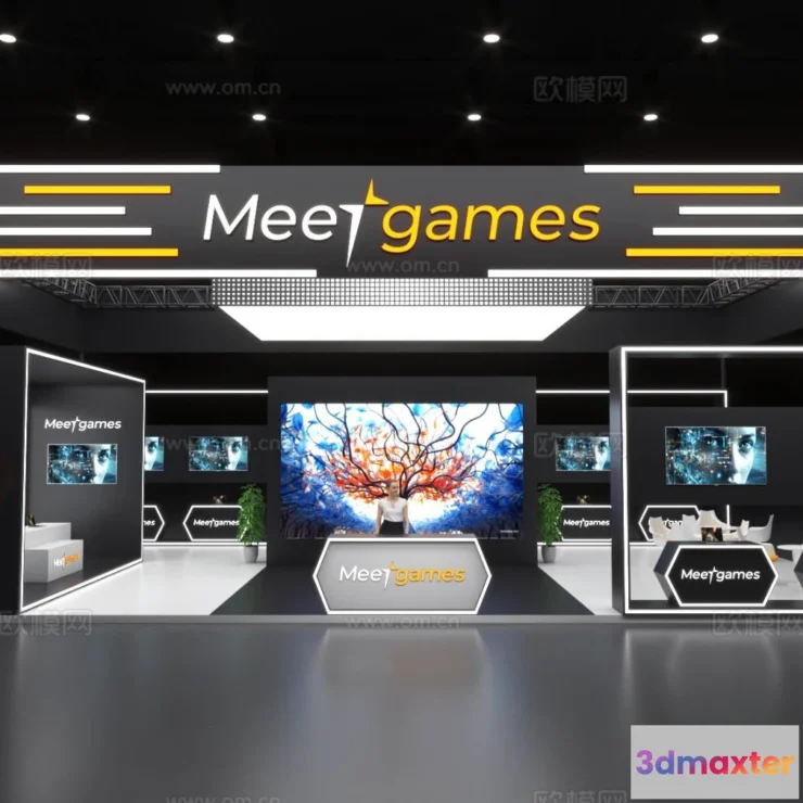 1515808 - Exhibition Room - 3D Model For Interior Design - 1074 3D Max