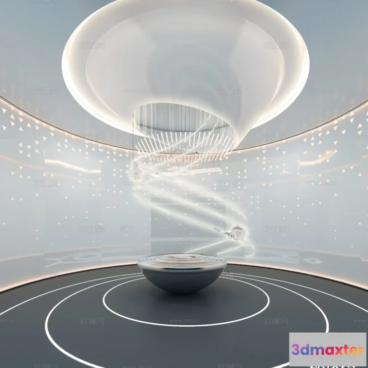 1515812 - Exhibition Room - 3D Model For Interior Design - 1076 3D Max