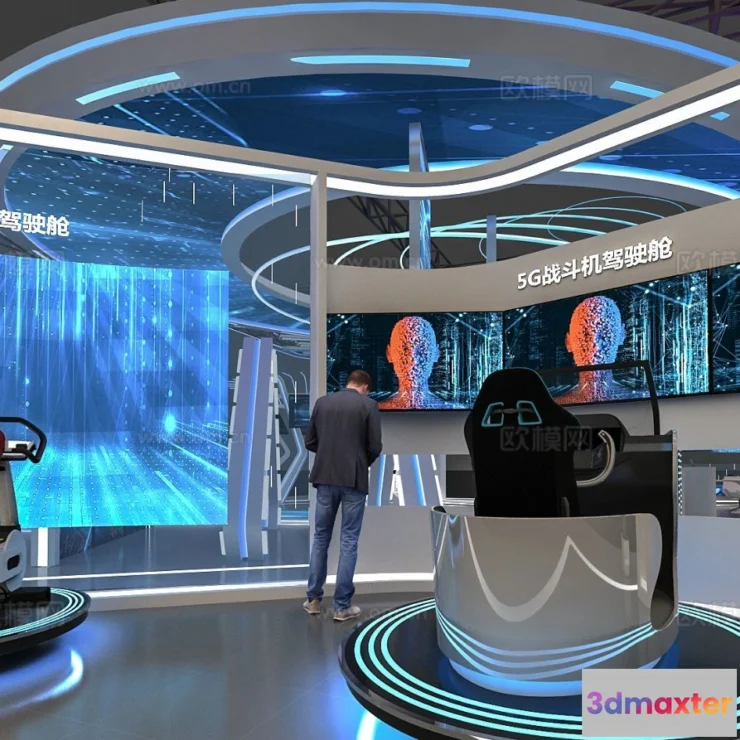 1515842 - Exhibition Room - 3D Model For Interior Design - 1091 3D Max