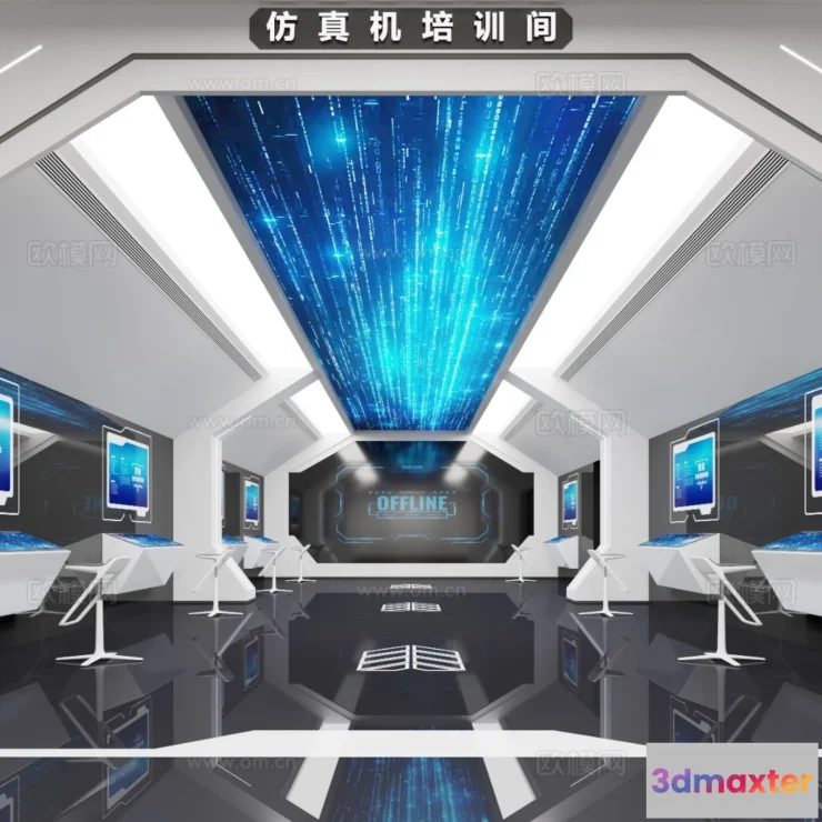 1515844 - Exhibition Room - 3D Model For Interior Design - 1092 3D Max