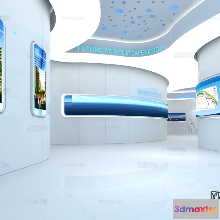 1515862 - Exhibition Room - 3D Model For Interior Design - 1101 3D Max