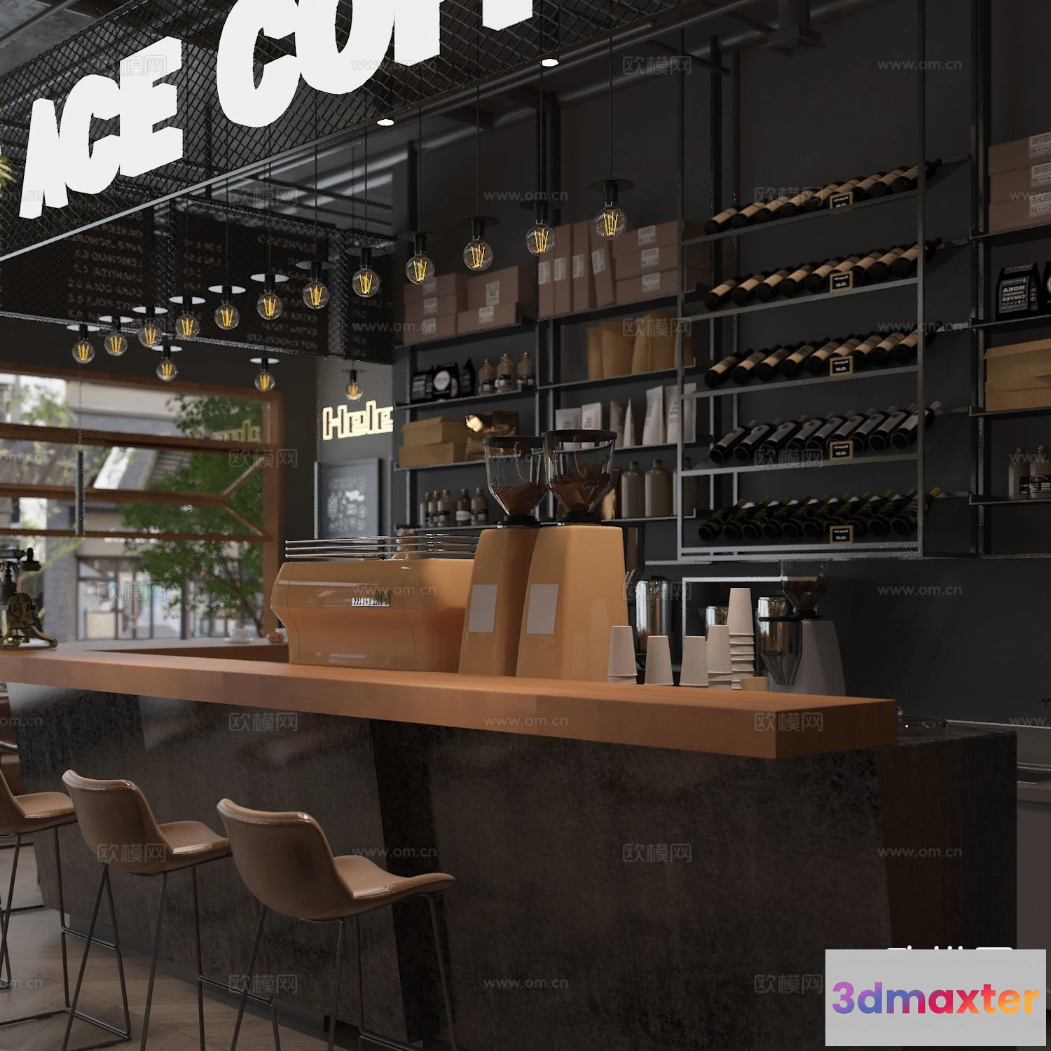 1515970 - RESTAURANT & COFFEE SHOP - 3D Model For Interior Design - 1155 3D Max
